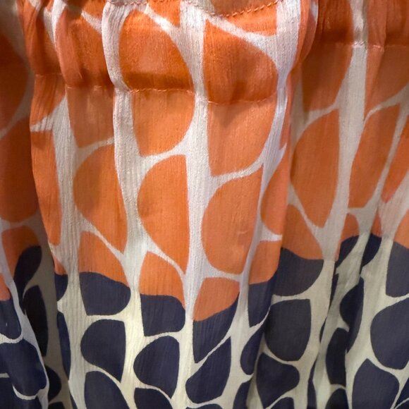 Diane von Furstenberg Desma Keyhole Neck Blouson Silk Chiffon Mini Dress Size 12 - Picture 7 of 8